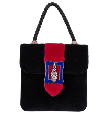 Embellished Top Handle Bag, front view